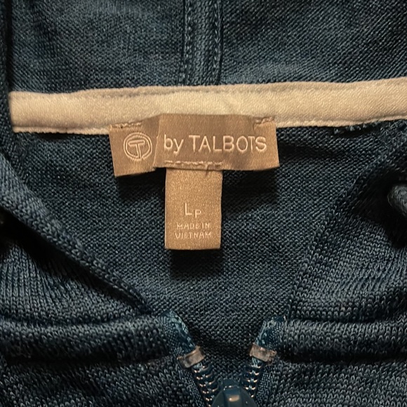 Talbots like new deep teal zip up - Picture 2 of 5